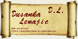 Dušanka Lemajić vizit kartica